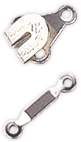 Pants Hooks & Eyes - Sew-On Nickel