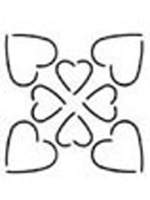 Quilting Stencil - Hearts