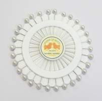 Pin Wheel - White Pearl Pins