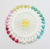 Pin Wheel - Heart Pearl Pins