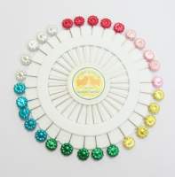 Pin Wheel - Flower Pearl Pins