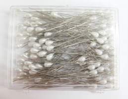 Large Pearl Pins - White