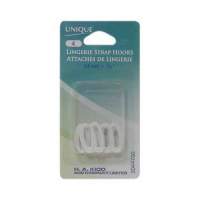 Swimsuit Bra Hooks - 1/2" White