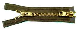 #8 Medium Heavy Antique Brass Zippers (Two way)