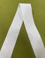 Poly/Cotton Bias Tape, White NON-FOLD