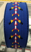 Blue Cotton Webbing with Arrow Design