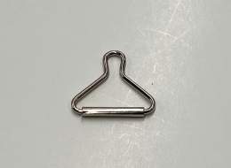 Button Lapel Tri-Ring, Nickel