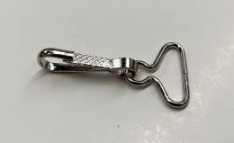 Glove Hook with SW Loop, Embroidered Design on Hook, Nickel