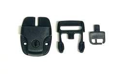Plastic Side Release Buckle, Key-locking