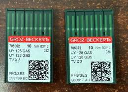 Groz Beckert Needles UY128-GAS Ballpoint