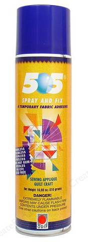 505 Temporary Fabric Spray Adhesive