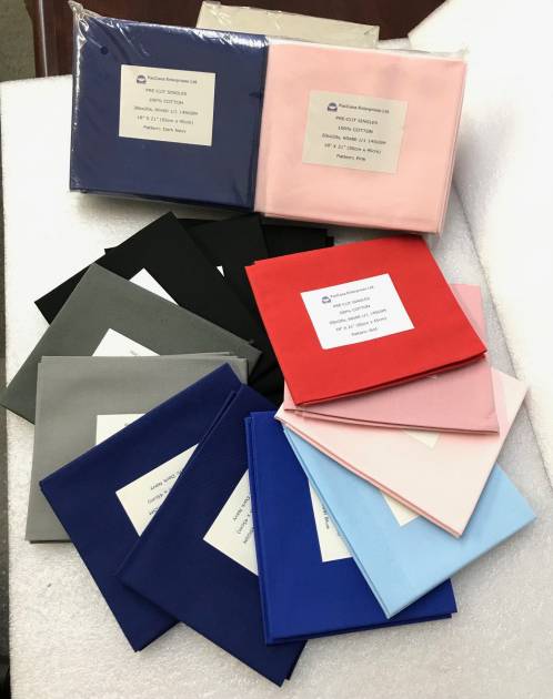 Assorted Pre-Cut 100% Cotton Quilted Fabric - Solid Color | Fabric