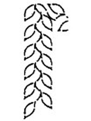 Quilting Stencil - Fern Border