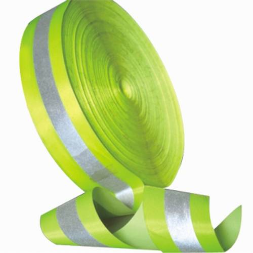 FR Reflective Tape - Fluorescent w/Silver Stripe