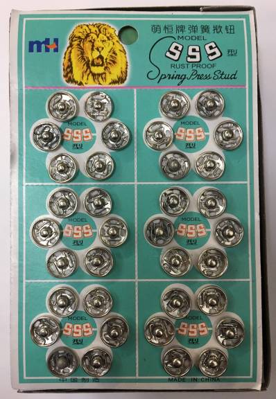 Sew-on Snaps - SILVER