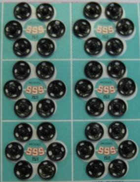 Sew-on Snaps - BLACK