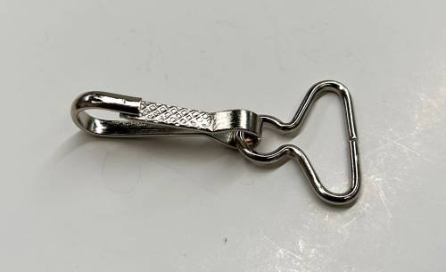 Glove Hook with SW Loop, Embroidered Design on Hook, Nickel